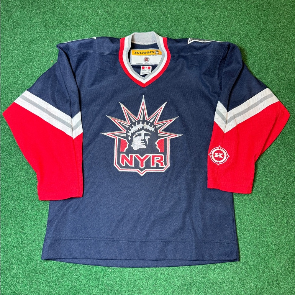 Vintage 90s Mew York Rangers Koho Authentic Boy’s Lrg/XL Hockey Jersey